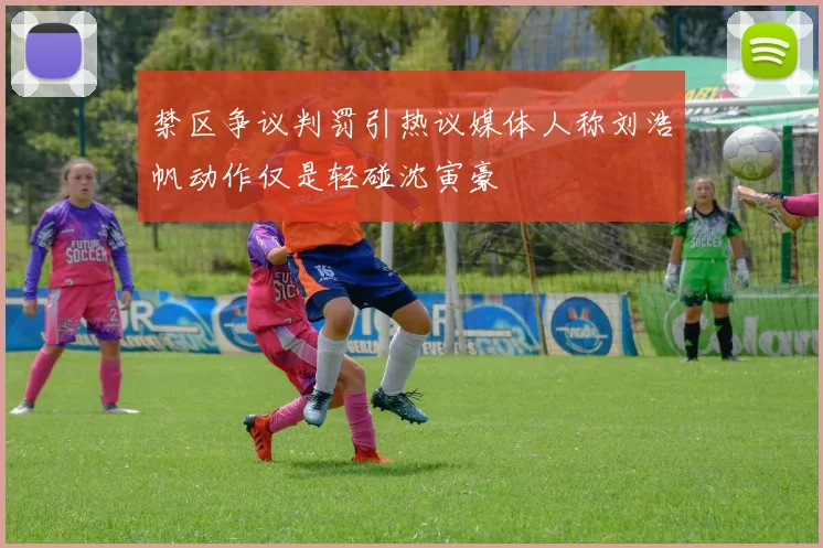 禁区争议判罚引热议媒体人称刘浩帆动作仅是轻碰沈寅豪